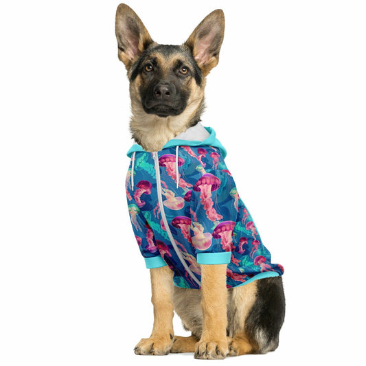 Fashion Dog Zip-Up Hoodie - Ocean