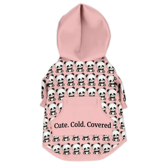 Fashion Dog Zip-Up Hoodie - Panda Pink