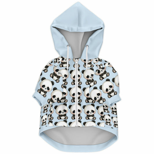Fashion Dog Zip-Up Hoodie - Blue Panda