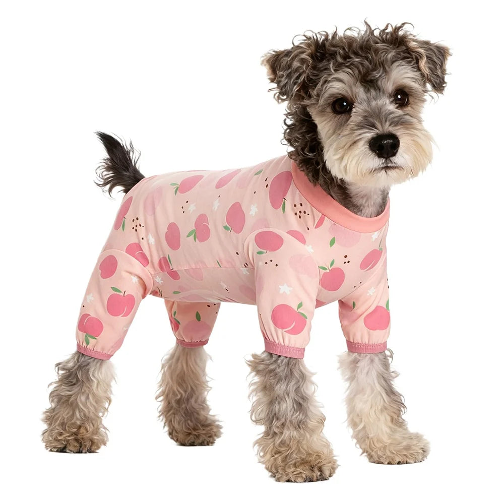 Cozy Printed Pet Pajamas – Pink