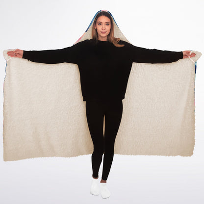 Custom NAME and Photo Hooded Blanket Sherpa - All Over Print