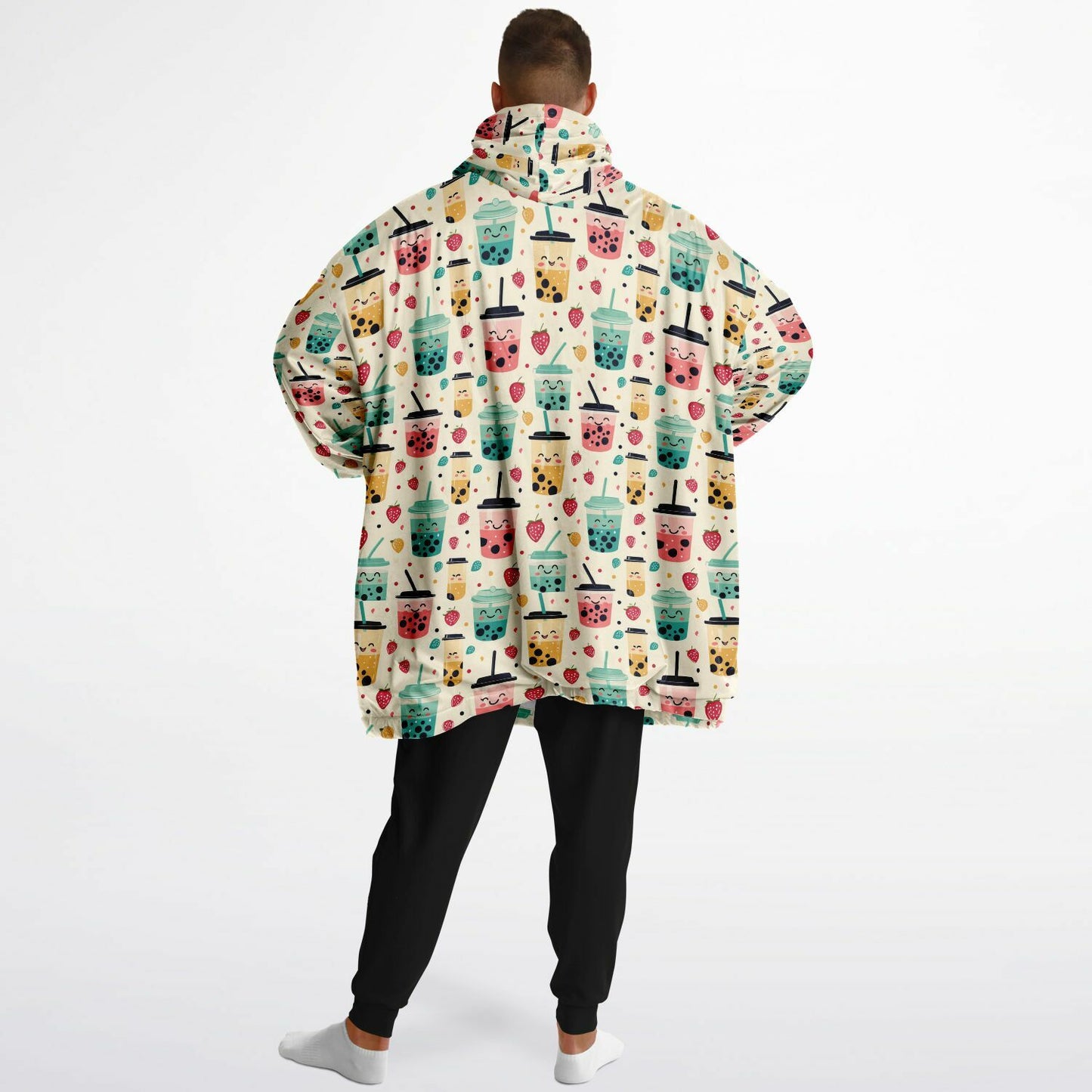 Custom NAME / TEXT Snug Hoodie - All over Print - Boba