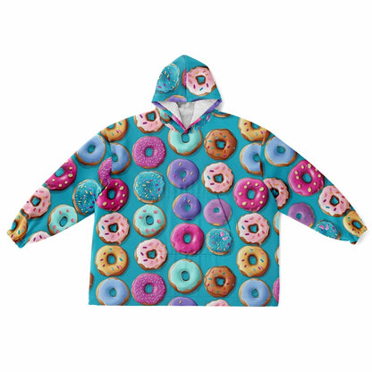 Custom Text Snug Hoodie - All Over Print - Donut