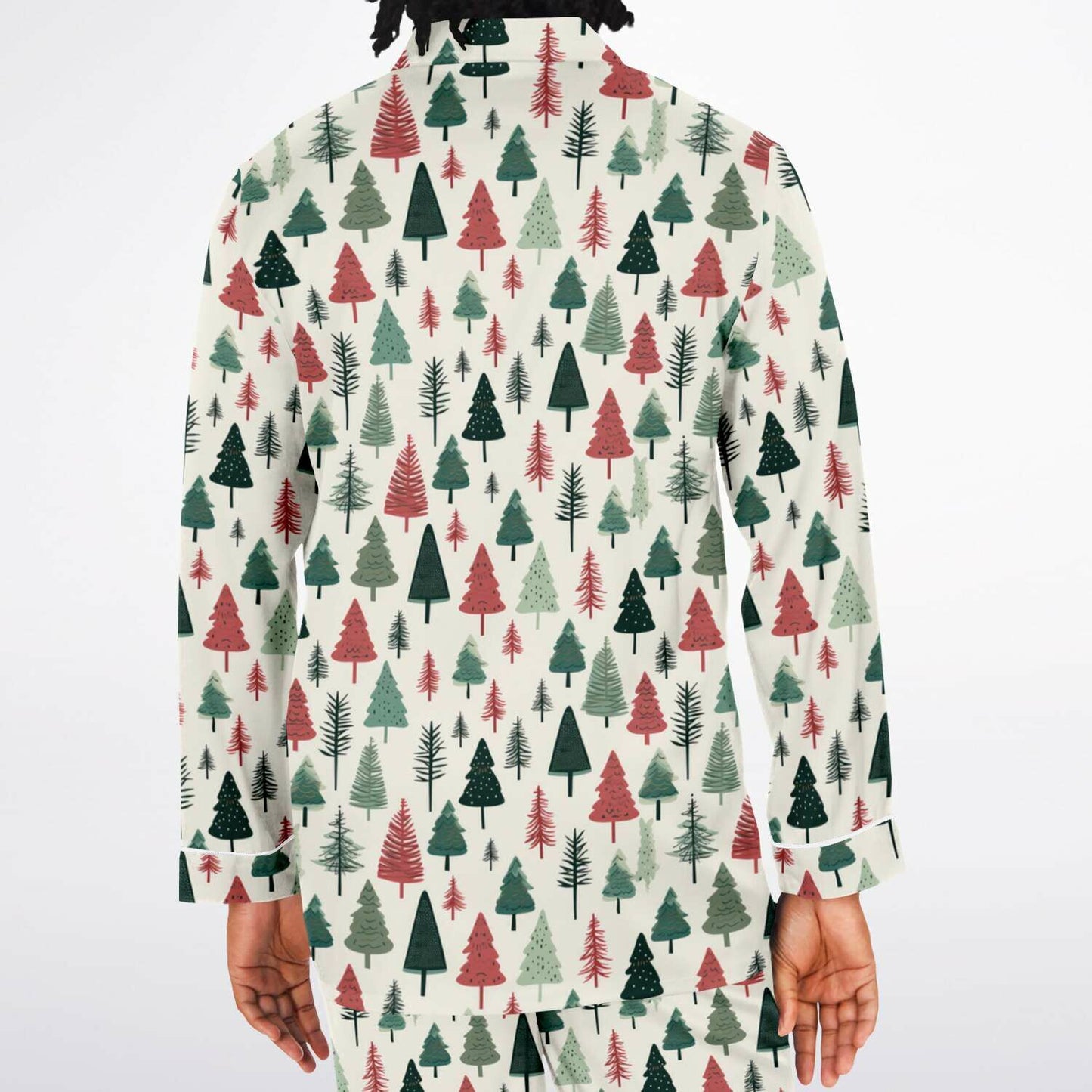 Men's Satin Set Pajamas - Christmas Tree