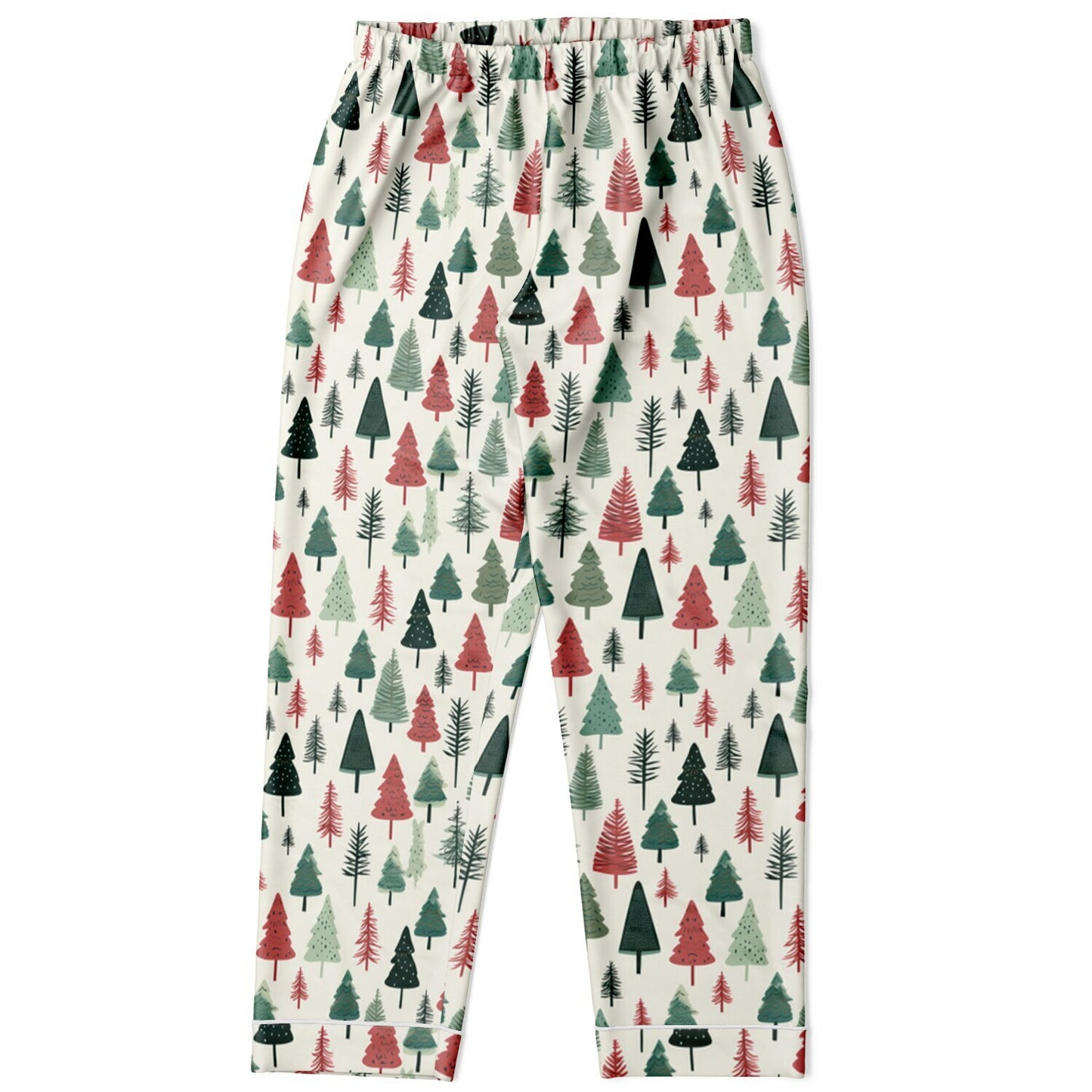 Women's Satin Set Pajamas -Christmas Tree