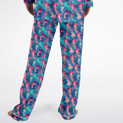 Men's Satin Set Pajamas - Ocean
