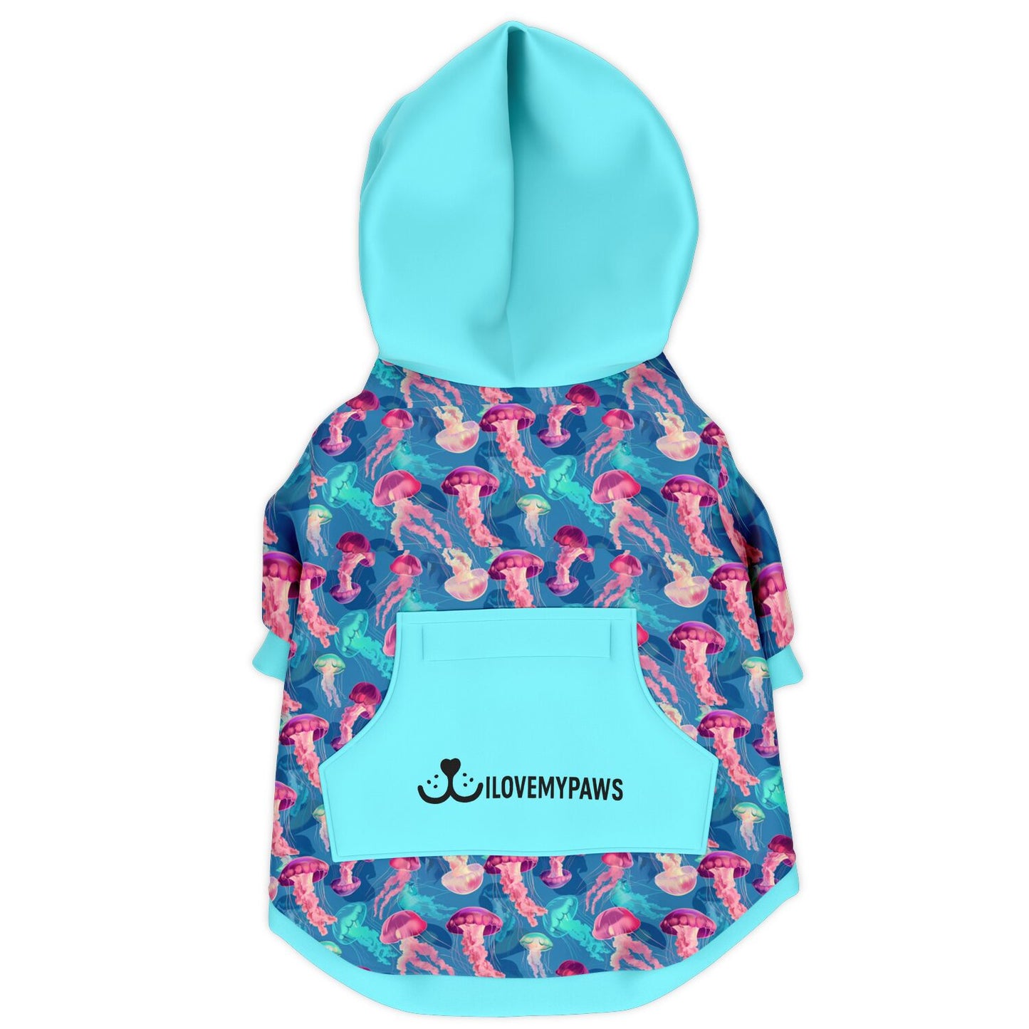 Fashion Dog Zip-Up Hoodie - Ocean