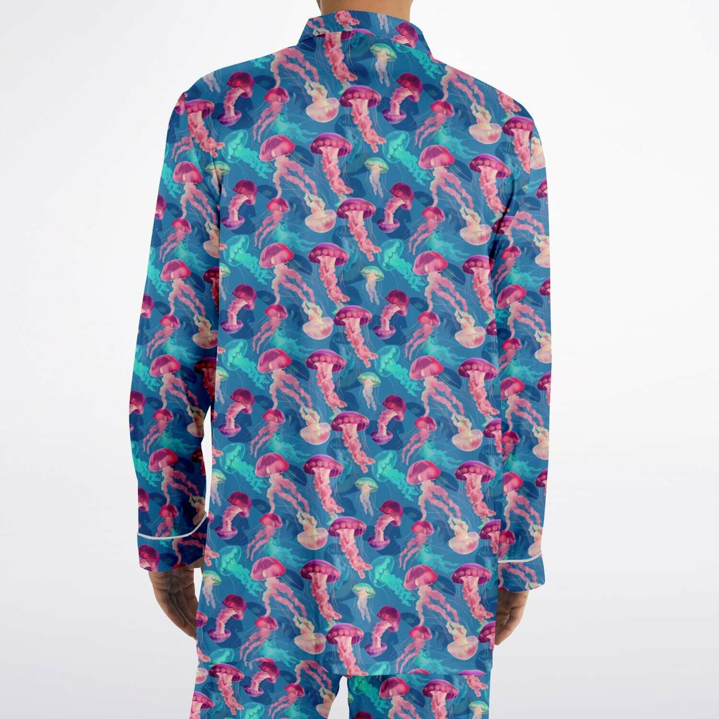 Men's Satin Set Pajamas - Ocean