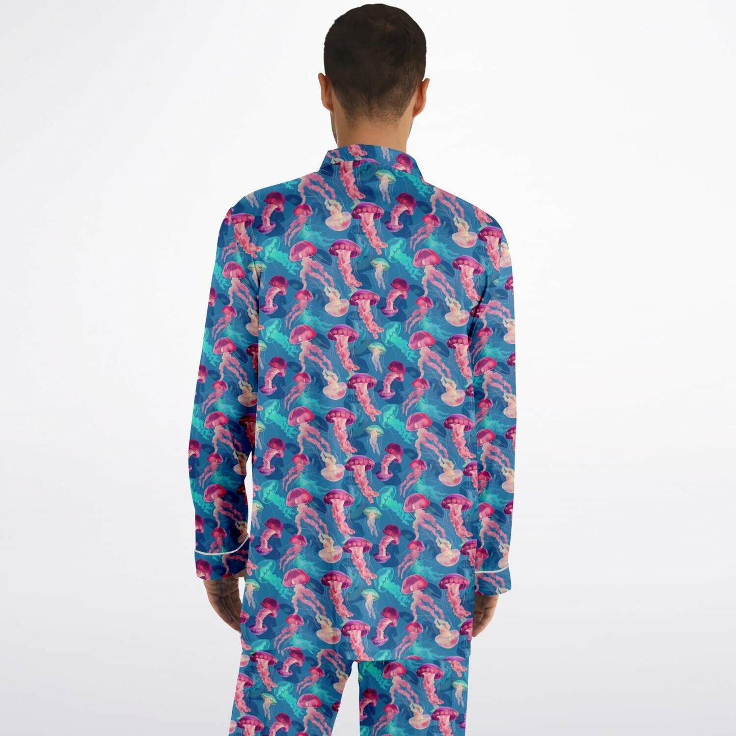 Men's Satin Set Pajamas - Ocean