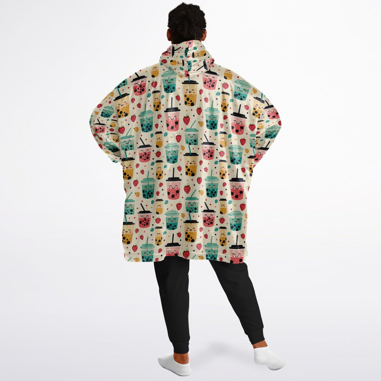 Custom NAME / TEXT Snug Hoodie - All over Print - Boba