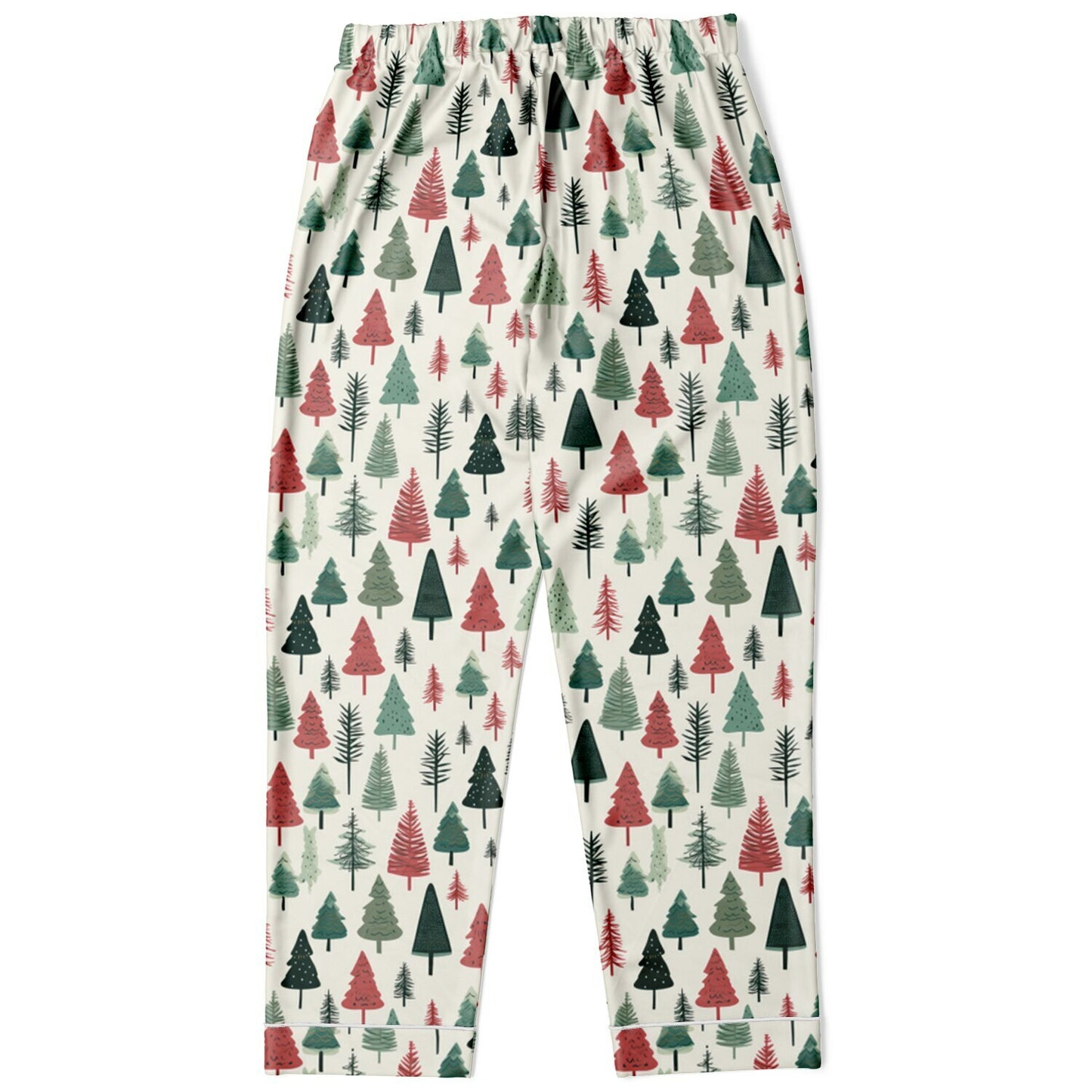 Women's Satin Set Pajamas -Christmas Tree