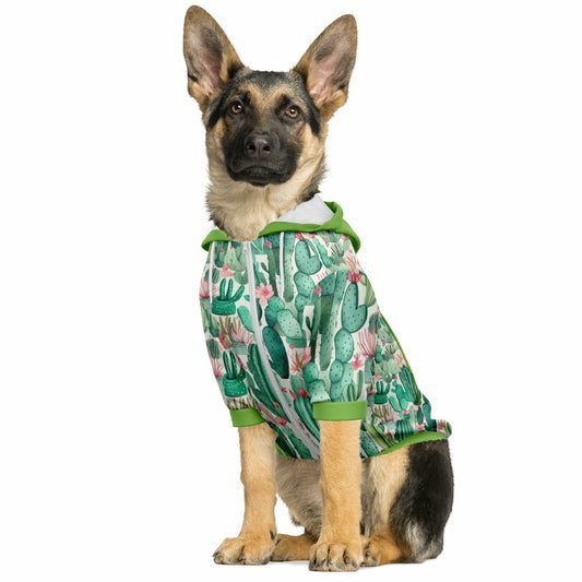 Fashion Dog Zip-Up Hoodie - Plants