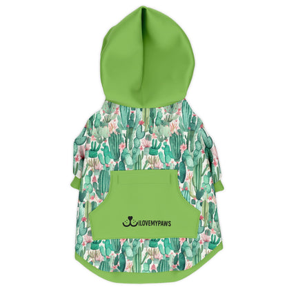 Fashion Dog Zip-Up Hoodie - Plants