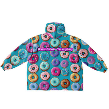 Custom Text Snug Hoodie - All Over Print - Donut