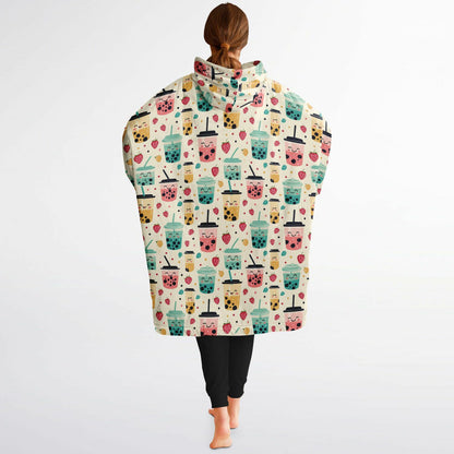 Custom NAME / TEXT Snug Hoodie - All over Print - Boba