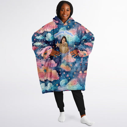 Custom Name and Custom Photo Snug Hoodie - All Over Print Sleep