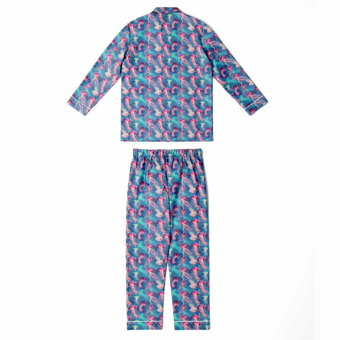 Men's Satin Set Pajamas - Ocean