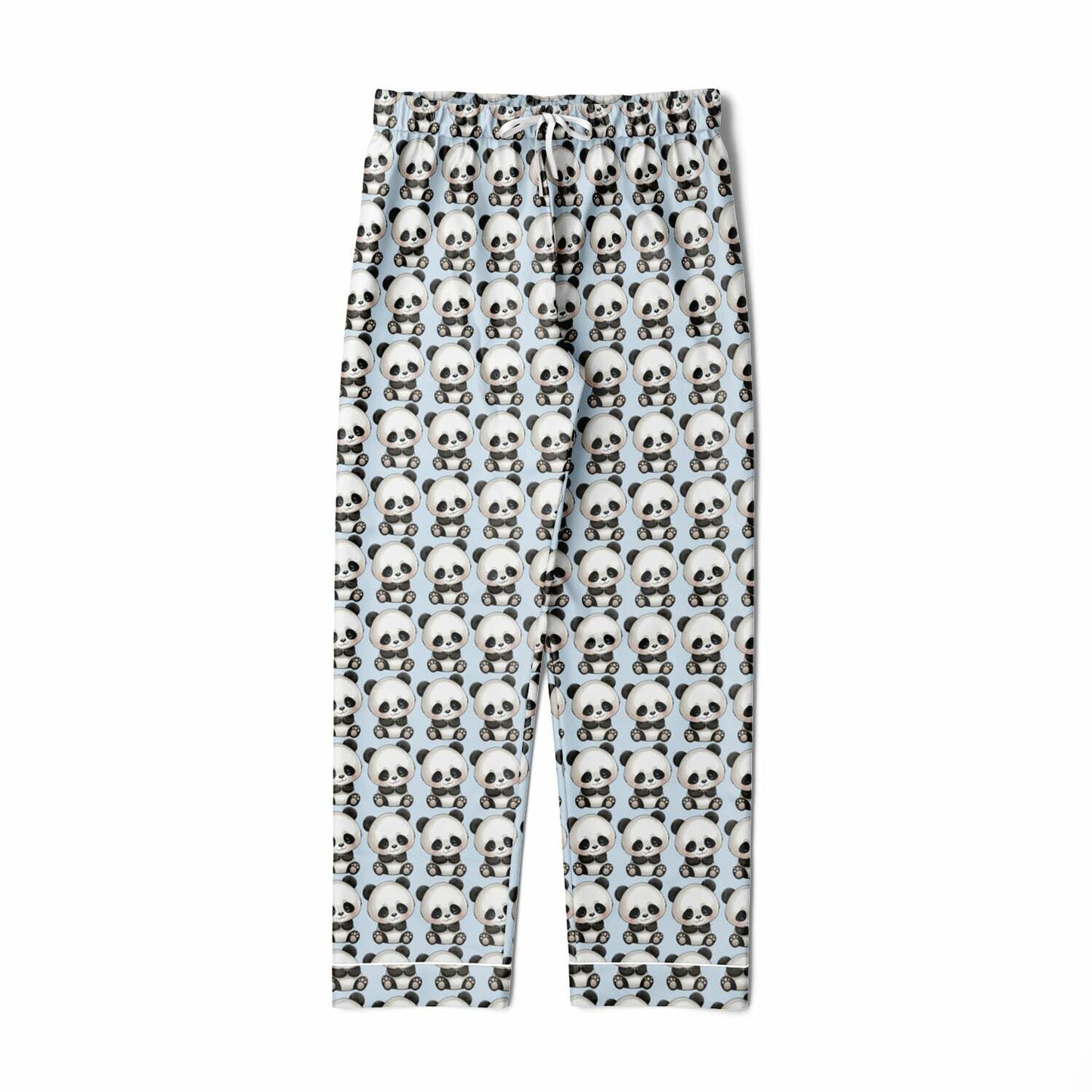 Men's Satin Set Pajamas - Panda