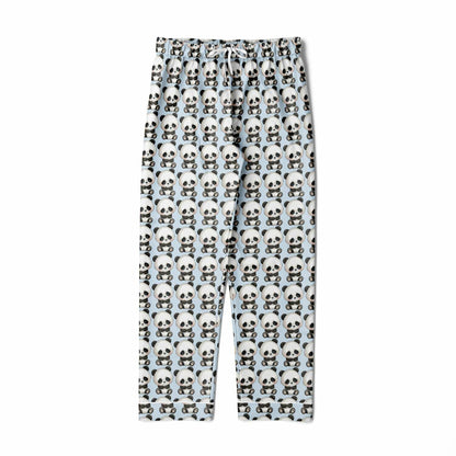 Men's Satin Set Pajamas - Panda
