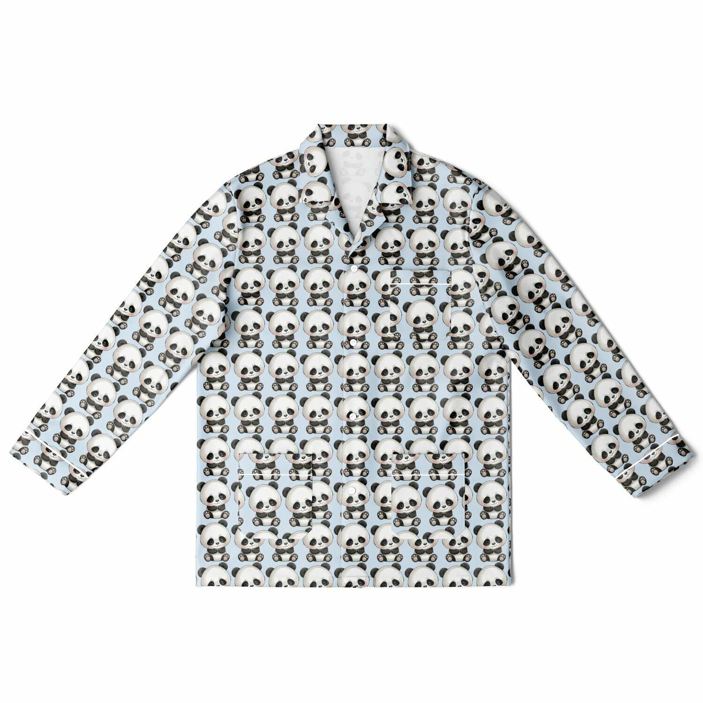 Men's Satin Set Pajamas - Panda