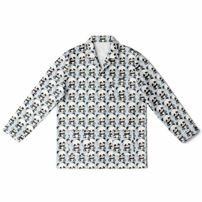 Men's Satin Set Pajamas - Panda