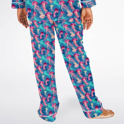Men's Satin Set Pajamas - Ocean