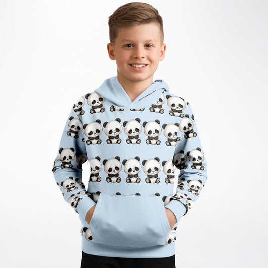 Fashion Kids Hoodie - Blue Panda