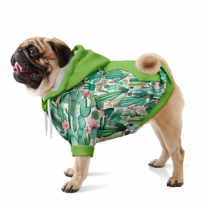 Fashion Dog Zip-Up Hoodie - Plants
