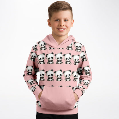 Fashion Kids Hoodie - Pink Panda