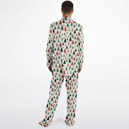 Men's Satin Set Pajamas - Christmas Tree