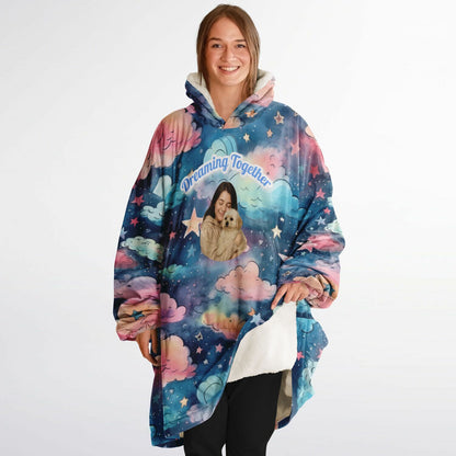 Custom Name and Custom Photo Snug Hoodie - All Over Print Sleep