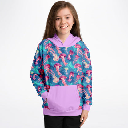 Fashion Kids Hoodie - Pink Ocean