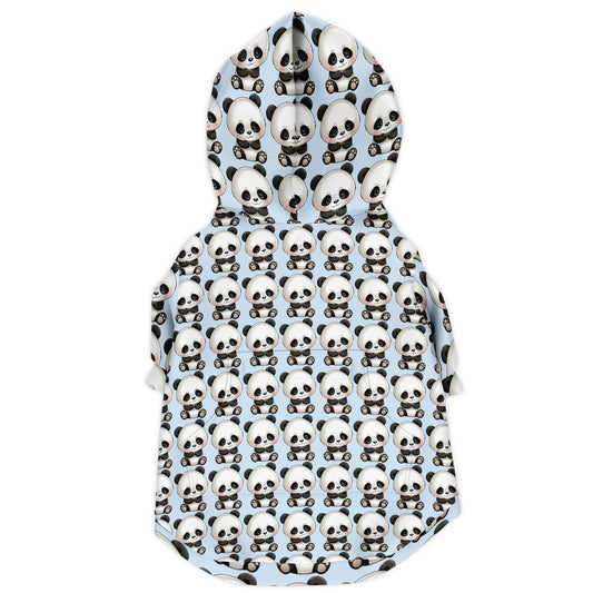 Athletic Dog Zip-Up Hoodie - Panda Blue