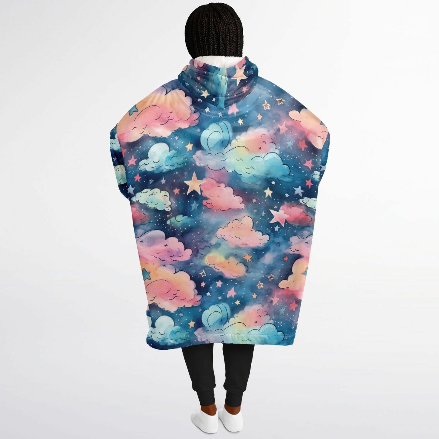 Custom Name and Custom Photo Snug Hoodie - All Over Print Sleep