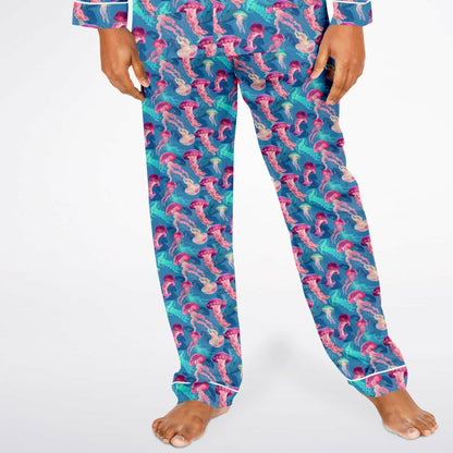 Men's Satin Set Pajamas - Ocean