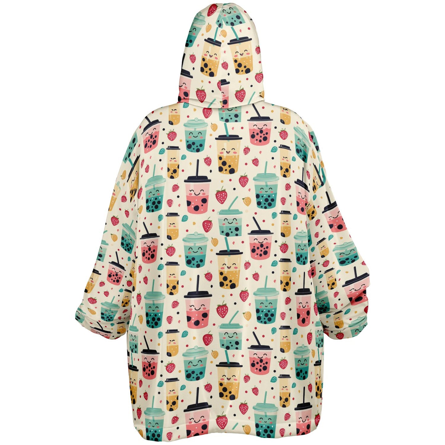 Custom NAME / TEXT Snug Hoodie - All over Print - Boba