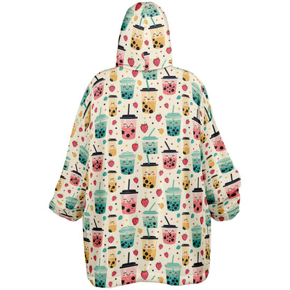 Custom NAME / TEXT Snug Hoodie - All over Print - Boba