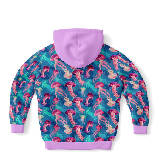 Fashion Kids Hoodie - Pink Ocean