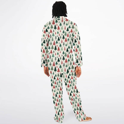 Men's Satin Set Pajamas - Christmas Tree