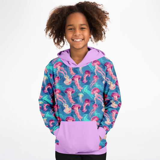 Fashion Kids Hoodie - Pink Ocean