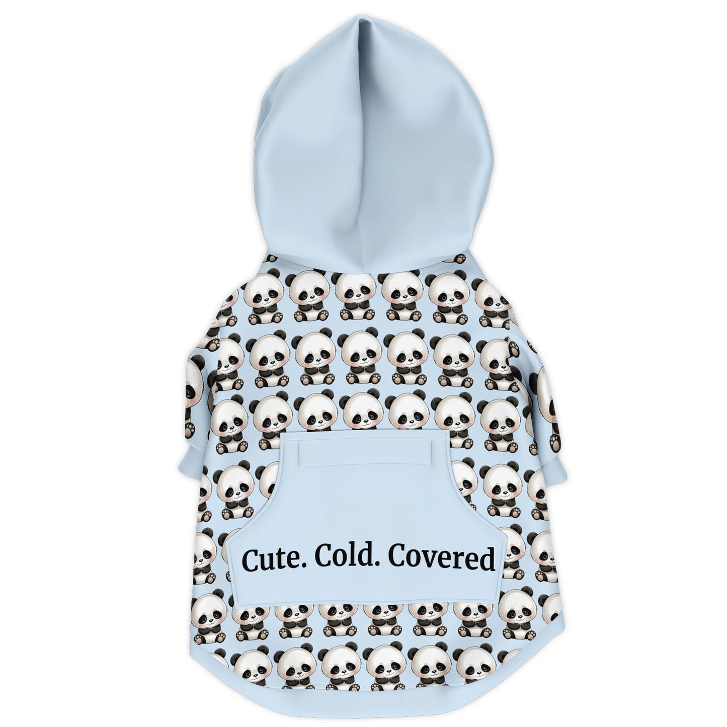 Fashion Dog Zip-Up Hoodie - Blue Panda