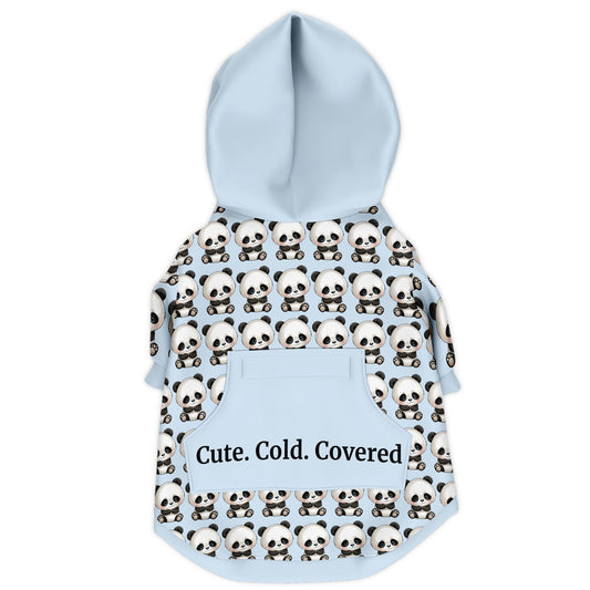 Fashion Dog Zip-Up Hoodie - Blue Panda