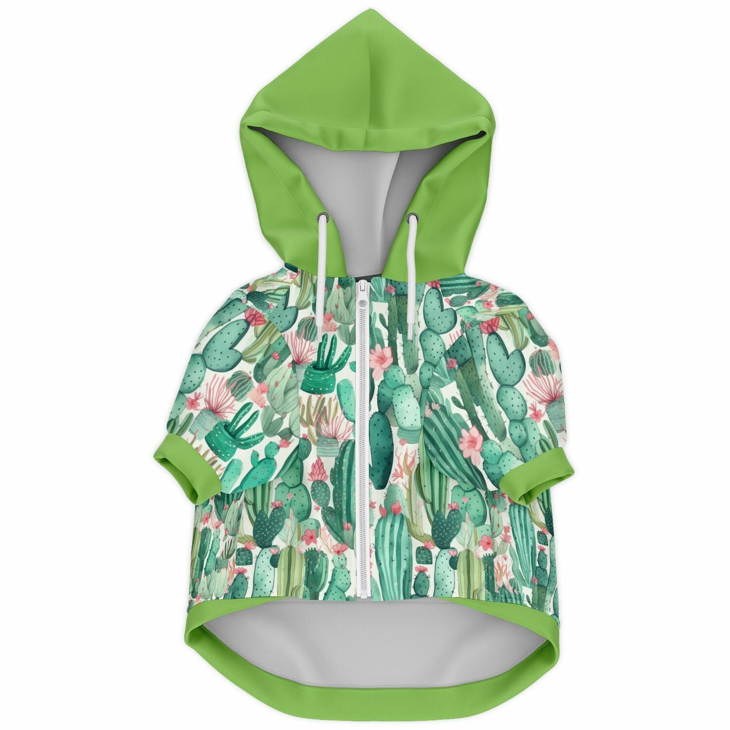 Fashion Dog Zip-Up Hoodie - Plants