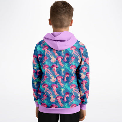 Fashion Kids Hoodie - Pink Ocean