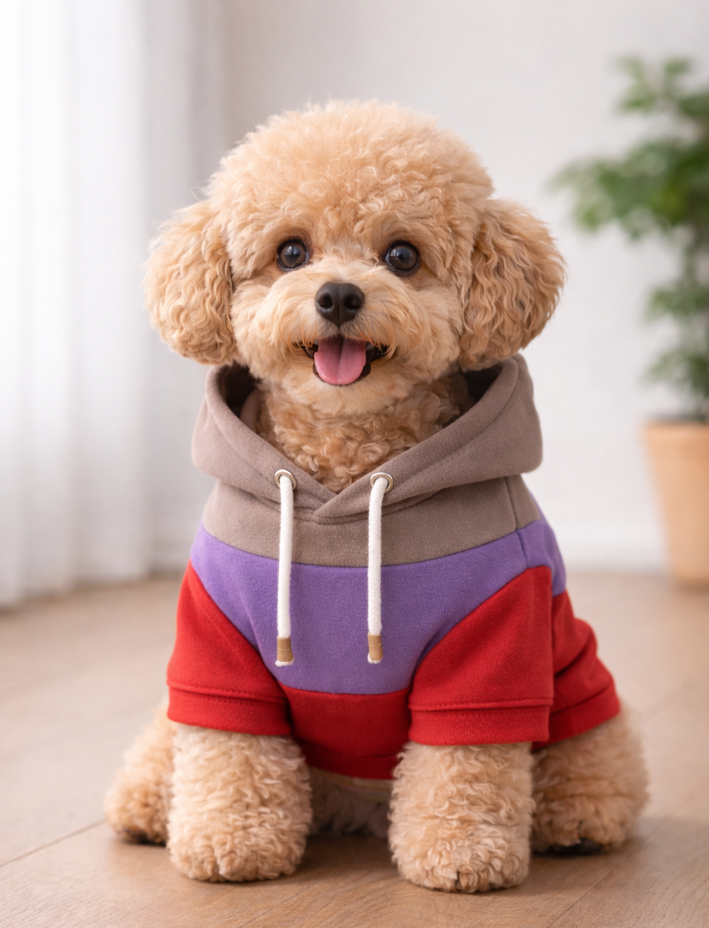 Dog Hoodie Taupe