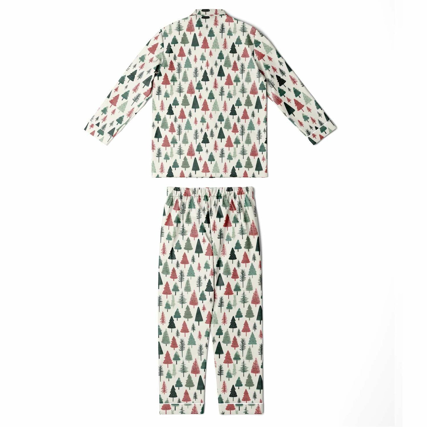 Men's Satin Set Pajamas - Christmas Tree