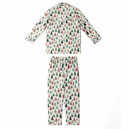 Men's Satin Set Pajamas - Christmas Tree