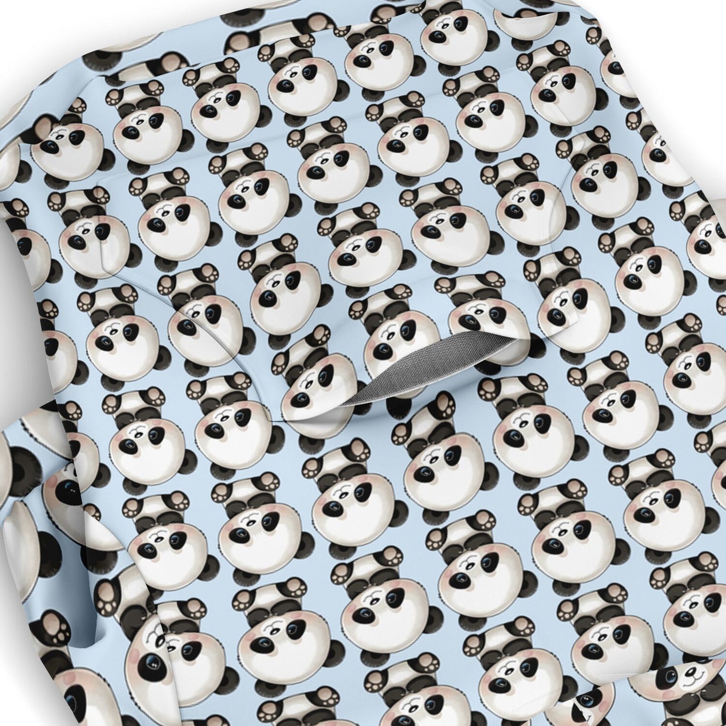 Athletic Dog Zip-Up Hoodie - Panda Blue