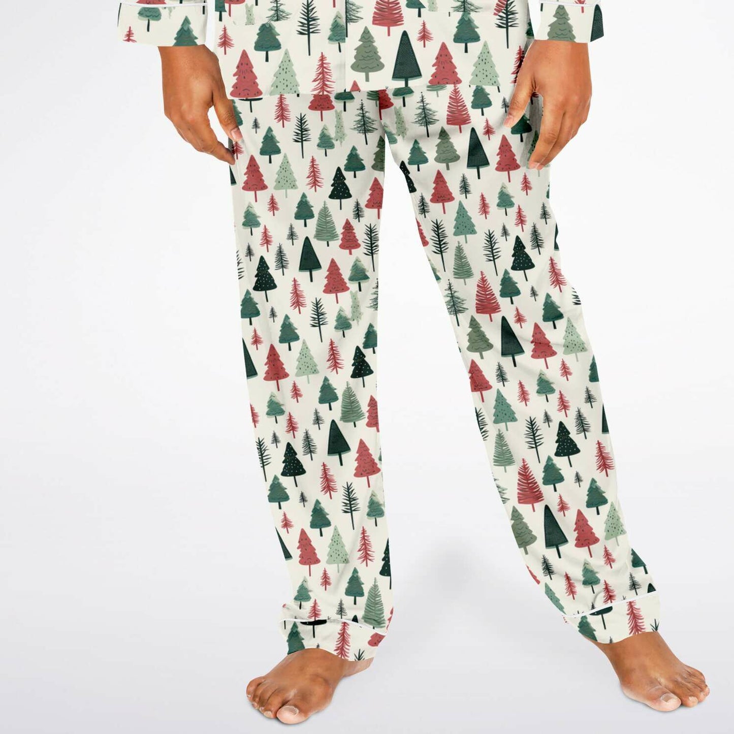 Men's Satin Set Pajamas - Christmas Tree