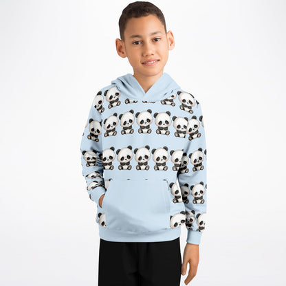 Fashion Kids Hoodie - Blue Panda